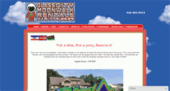Desktop Screenshot of glasscitymoonwalkrentals.com